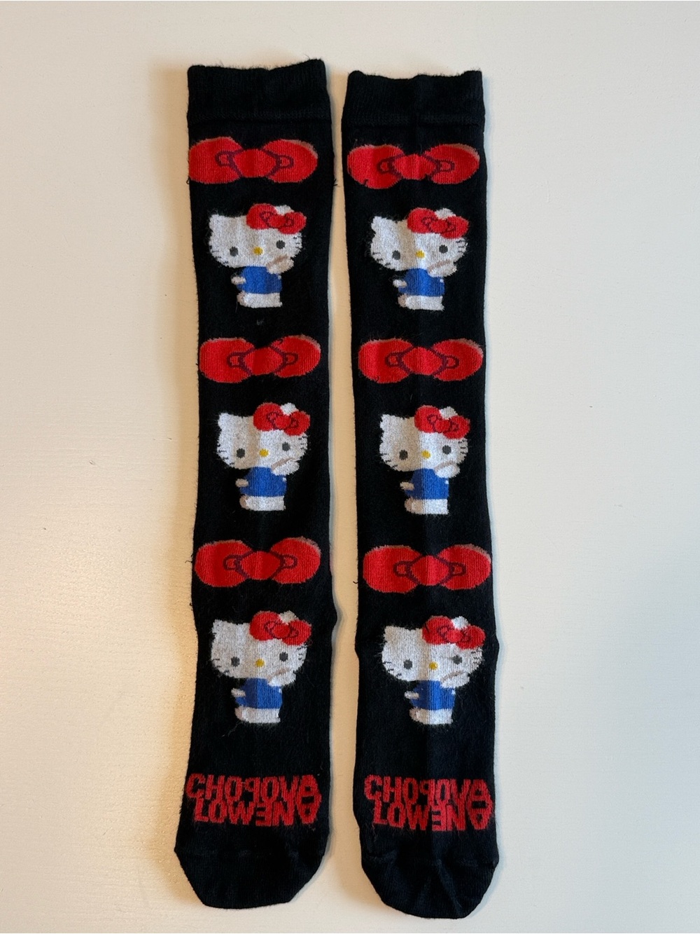 Sanrio Chopova Lowena Collab Hello Kitty 50th Anniversary Socks Sz 35-37 VGUC
